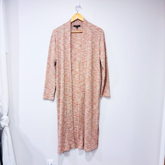 OLIVIA & VIVIAN Long Open Front Multicolor Cardigan Sweater | Medium * - Picture 1 of 8